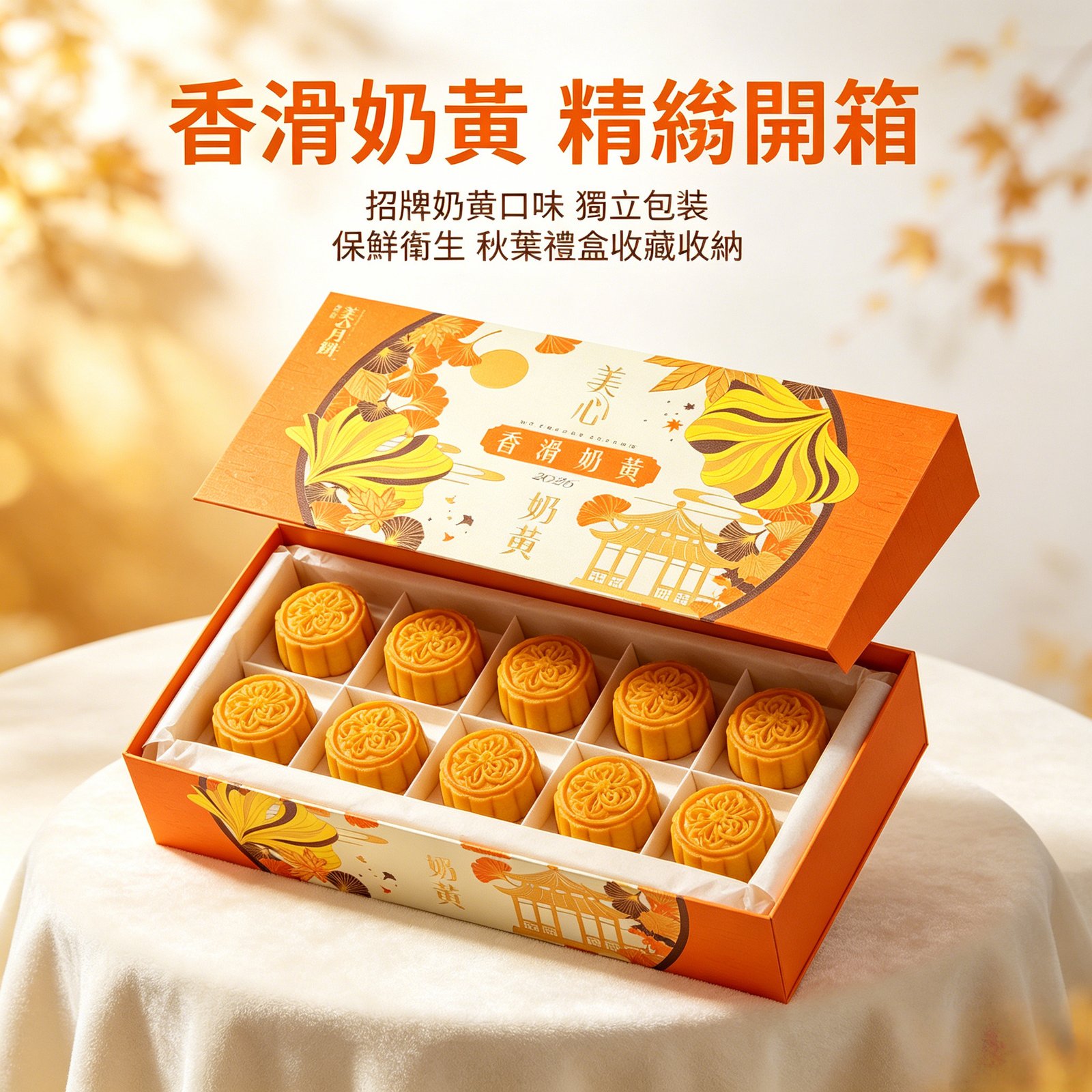 香港美心月餅香滑奶黃流心月餅禮盒港式月餅中秋節高端送禮《現貨現發》 香港美心月餅香滑奶黃流心月餅禮盒港式月餅中秋節高端送禮《現貨現發》