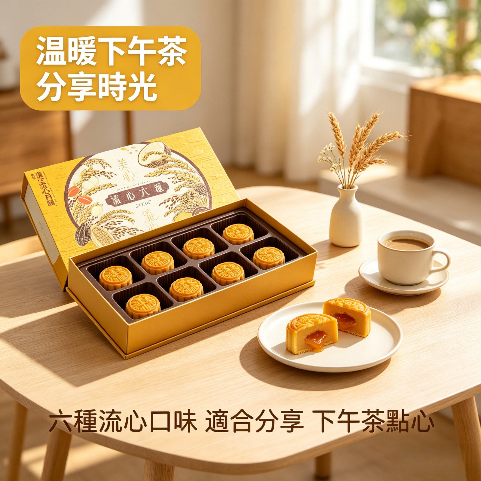 香港美心流心六滙月餅高端禮盒 六口味中秋禮品《現貨現發》