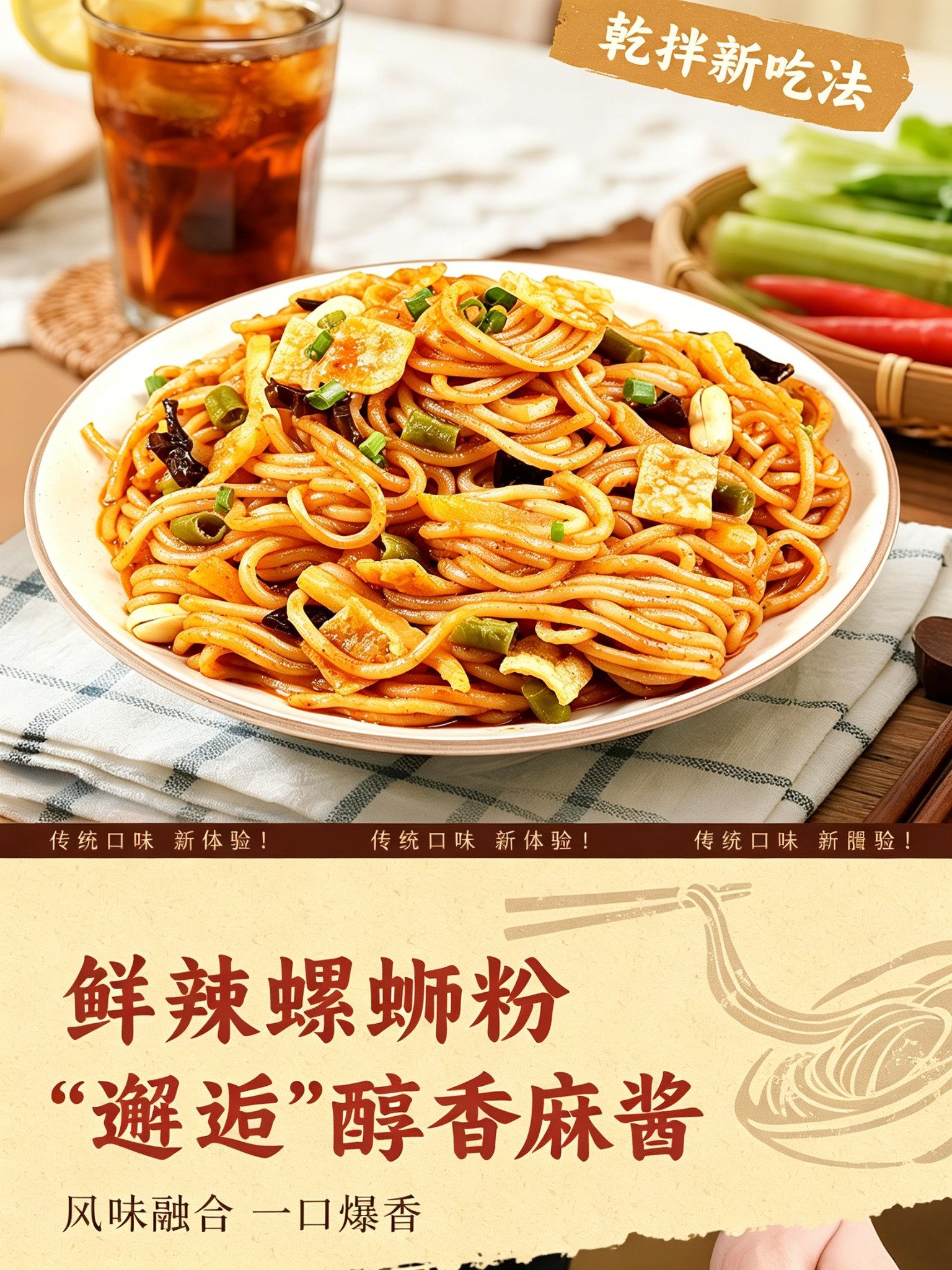 李子柒乾拌螺螄粉麻醬風味