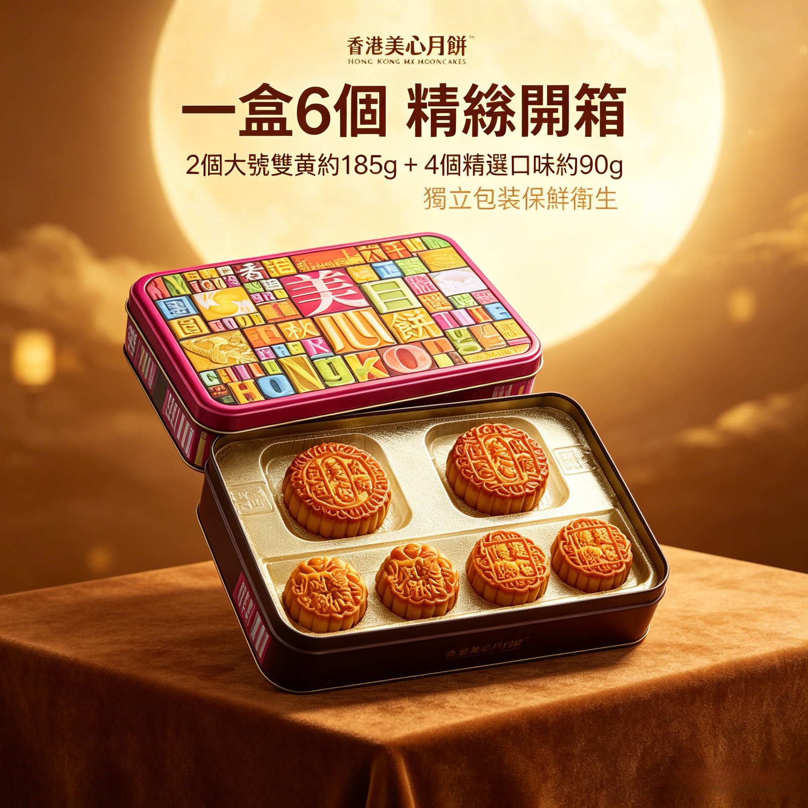 香港美心月餅 精選口味中秋月餅禮盒多口味傳統送禮團購月餅禮盒《台灣現貨現發》