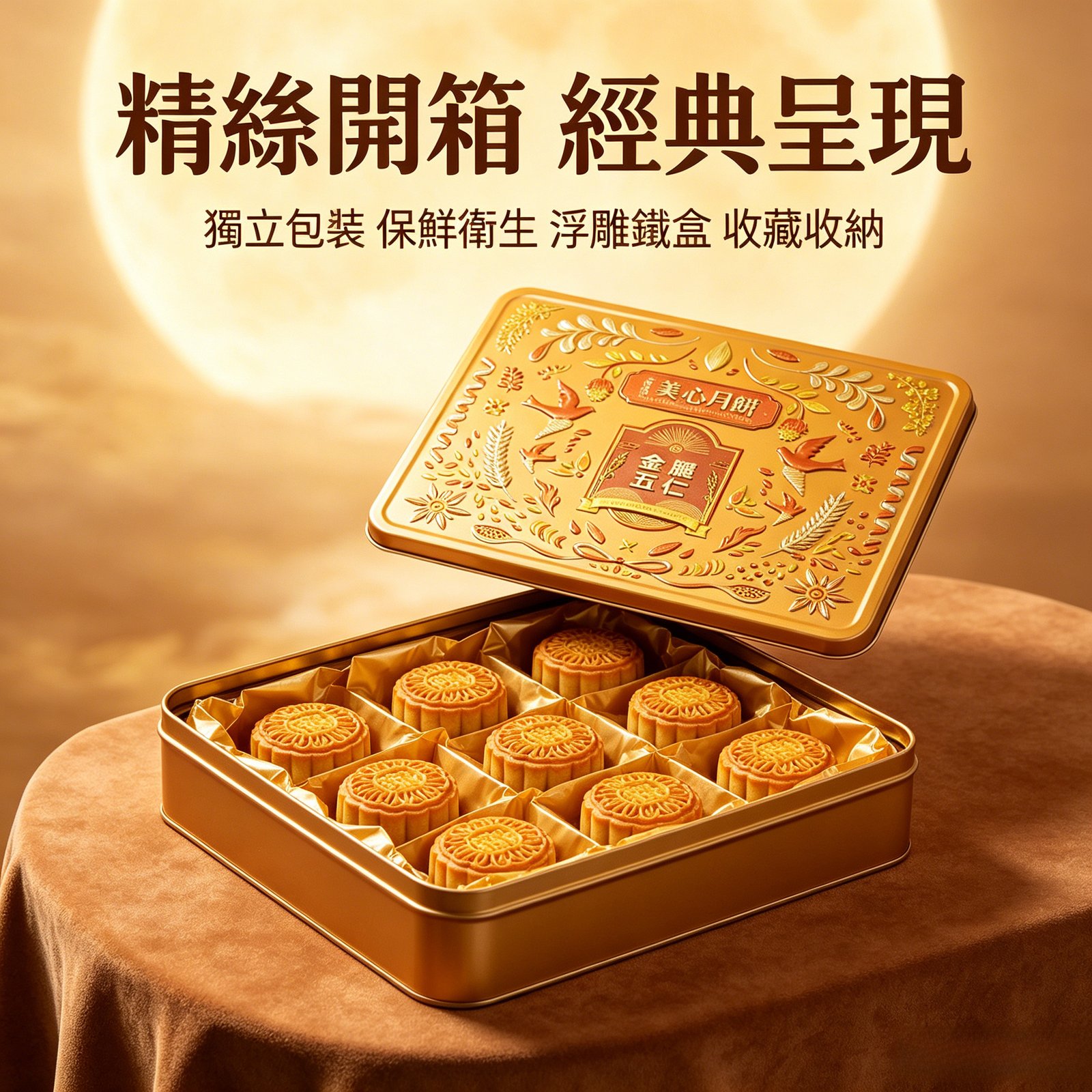 香港美心月餅金腿五仁經典港式傳統零食糕點下午茶禮盒裝《台灣現貨現發》